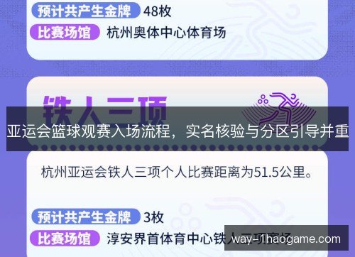 亚运会篮球观赛入场流程，实名核验与分区引导并重